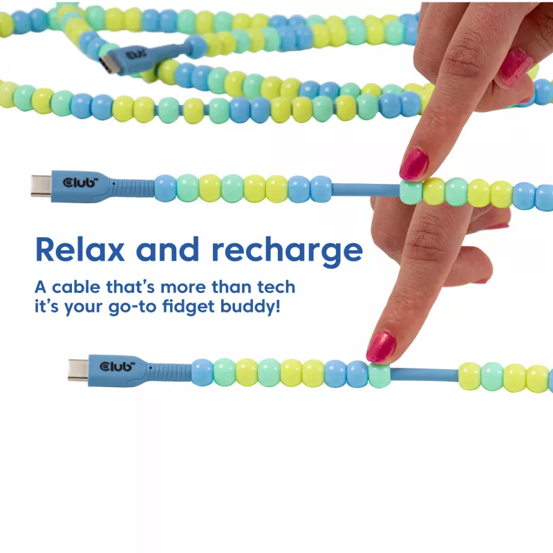 CLUB3D CAC-3011 USB cable 2 m USB C Blue, Green