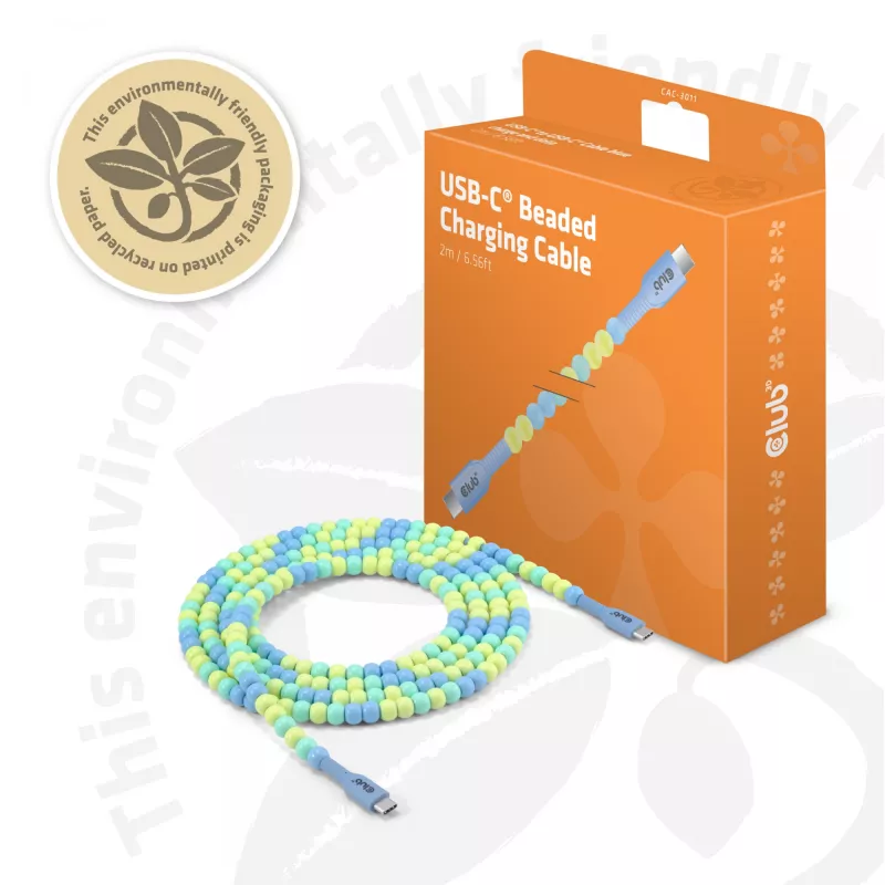 CLUB3D CAC-3011 USB cable 2 m USB C Blue, Green