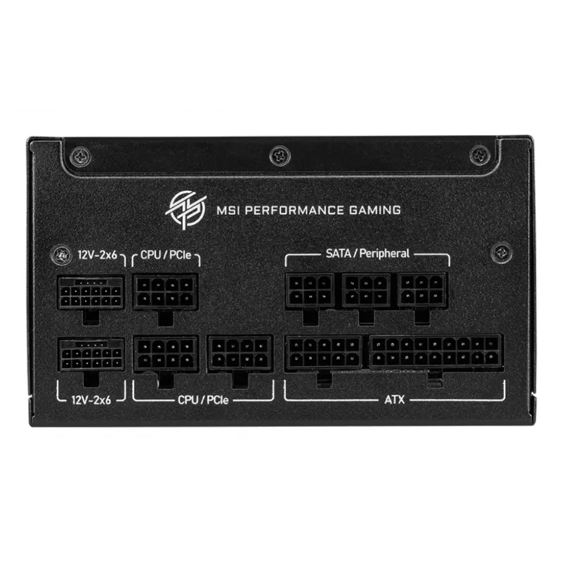 MSI MPG A850GS PCIE5 power supply unit 850 W 24-pin ATX ATX Black