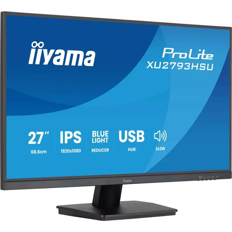 iiyama ProLite XU2793HSU-B7 computer monitor 68.6 cm (27 inch) 1920 x 1080 pixels Full HD LED Black