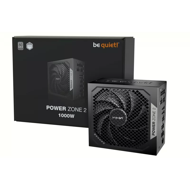 be quiet POWER ZONE 2 1000W power supply unit 20+4 pin ATX ATX Black