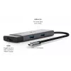 TP-Link UH5020C USB-C 5-Port Hub, HDMI 4K@60Hz, 100 W Power Delivery, 1x USB-C, 2x USB-A, 5 Gbps, Aluminium, Grey