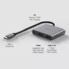 USB Type-C Hub TP-Link UH3020C — 3-port (HDMI, USB-A, USB-C), 5 Gbit/s, HDMI 4K@60Hz, PD up to 100W, aluminium, 0.18 m cable
