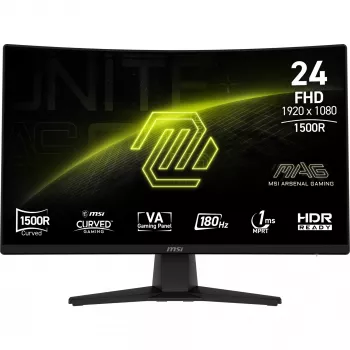 Monitor MSI MAG 242C 23.6 inch Curved LCD Full HD 1920×1080 VA 180Hz 1ms MPRT HDMI DisplayPort VESA 100×100