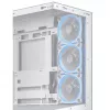 PC Case ASUS A31 Plus TG ARGB WHITE Midi Tower — ATX, Tempered Glass, ARGB, 3x120mm + 1x120mm fans, 38 cm GPU, 165 mm CPU cooler