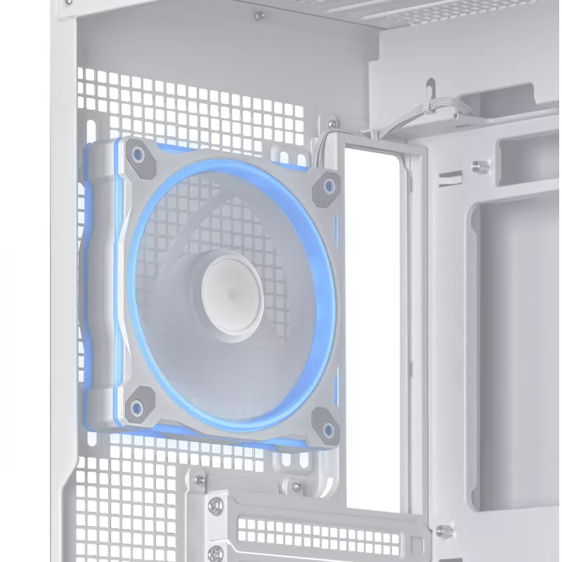 PC Case ASUS A31 Plus TG ARGB WHITE Midi Tower — ATX, Tempered Glass, ARGB, 3x120mm + 1x120mm fans, 38 cm GPU, 165 mm CPU cooler
