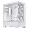 PC Case ASUS A31 Plus TG ARGB WHITE Midi Tower — ATX, Tempered Glass, ARGB, 3x120mm + 1x120mm fans, 38 cm GPU, 165 mm CPU cooler