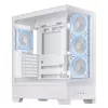 PC Case ASUS A31 Plus TG ARGB WHITE Midi Tower — ATX, Tempered Glass, ARGB, 3x120mm + 1x120mm fans, 38 cm GPU, 165 mm CPU cooler
