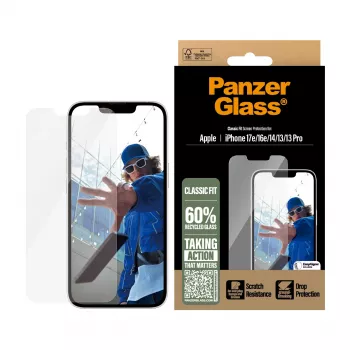 PanzerGlass ® Screen Protector iPhone 17e | 16e | 14 | 13 | 13 Pro | Classic Fit w. EasyAligner