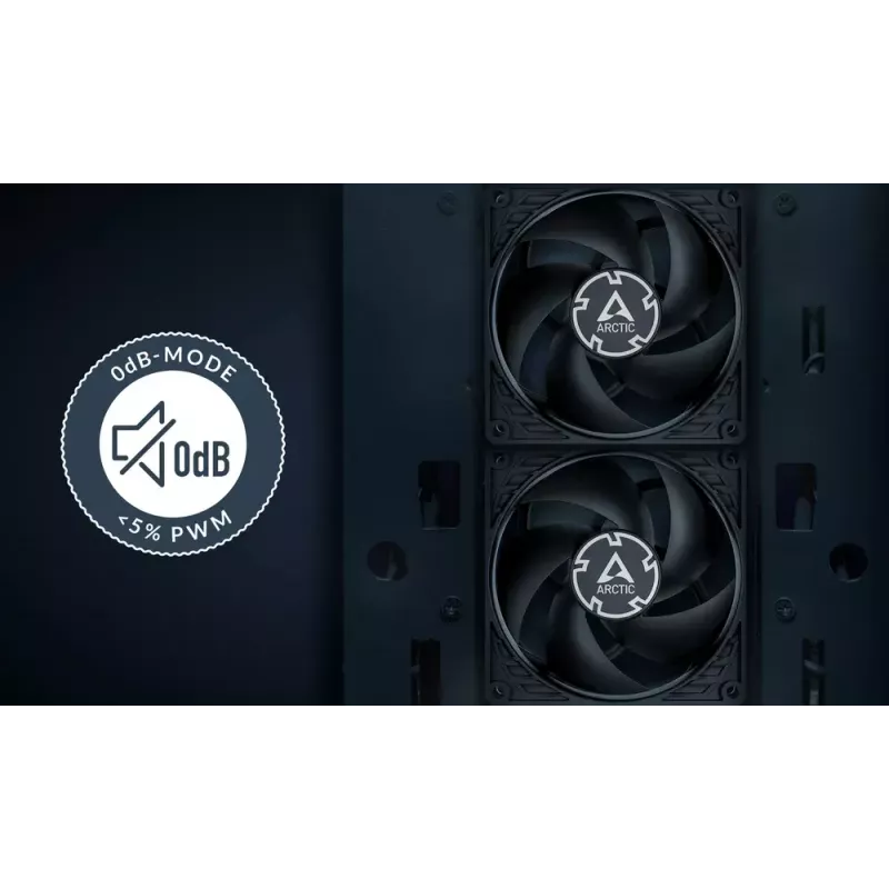 ARCTIC P9 PWM PST CO (Black) - 92 mm PWM Fan with Cable Splitter for Continuous Operation