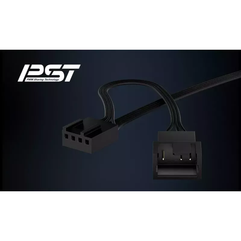 ARCTIC P9 PWM PST CO (Black) - 92 mm PWM Fan with Cable Splitter for Continuous Operation