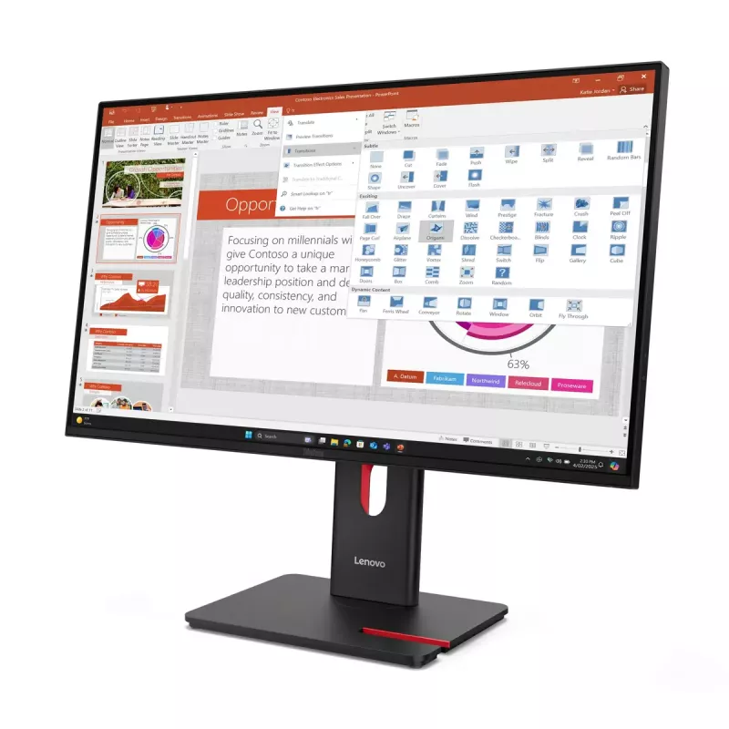 Monitor Lenovo ThinkVision T27-40 27 inch LED Full HD 1920 x 1080