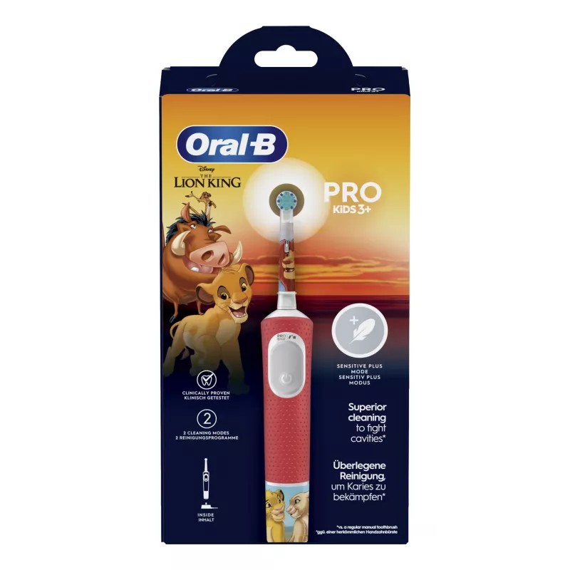 Oral-B Kids VITALITYPROLIONK electric toothbrush Child Rotating-oscillating toothbrush Multicolour