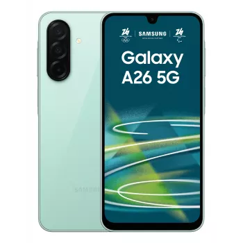 Smartphone Samsung Galaxy A26 6.7 inch 128GB Mint — 6 GB RAM, 5000 mAh, Super AMOLED, 120 Hz, IP67