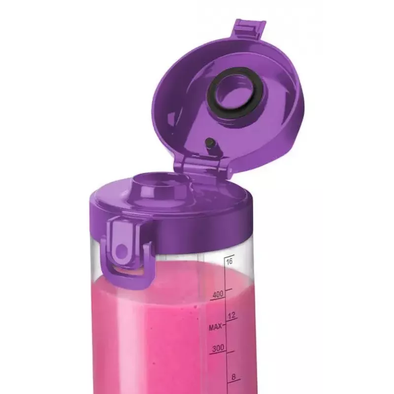 Portable blender NUTRIBULLET Portable 0.475 L — purple, 2000 mAh battery, Tritan bowl