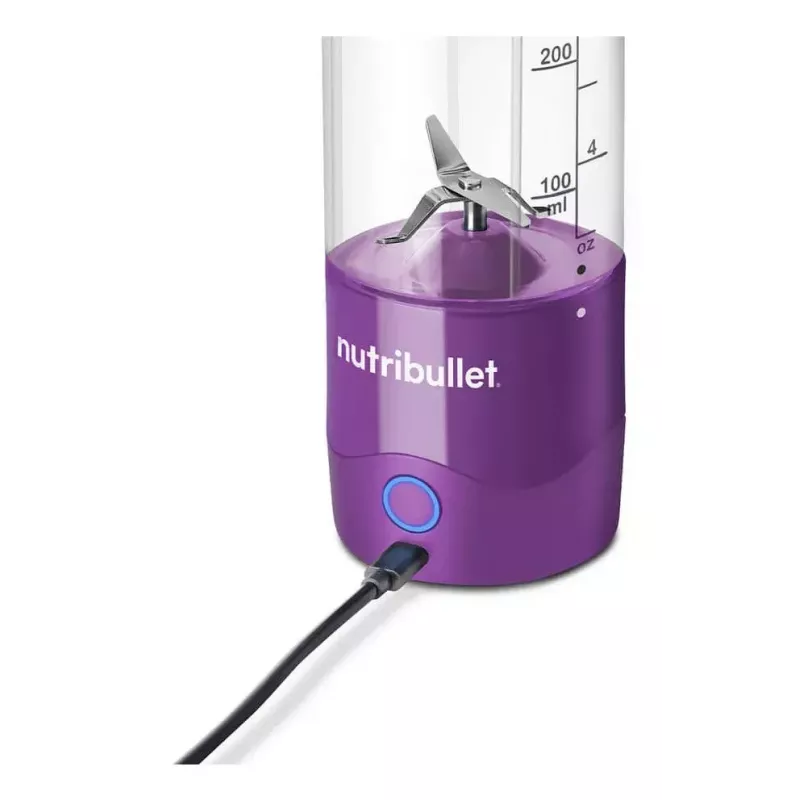 Portable blender NUTRIBULLET Portable 0.475 L — purple, 2000 mAh battery, Tritan bowl