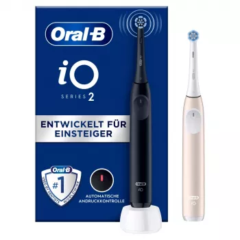 Electric Toothbrush Oral-B iO Series 2 Duo Black Pink Rechargeable with Smart Pressure Sensor