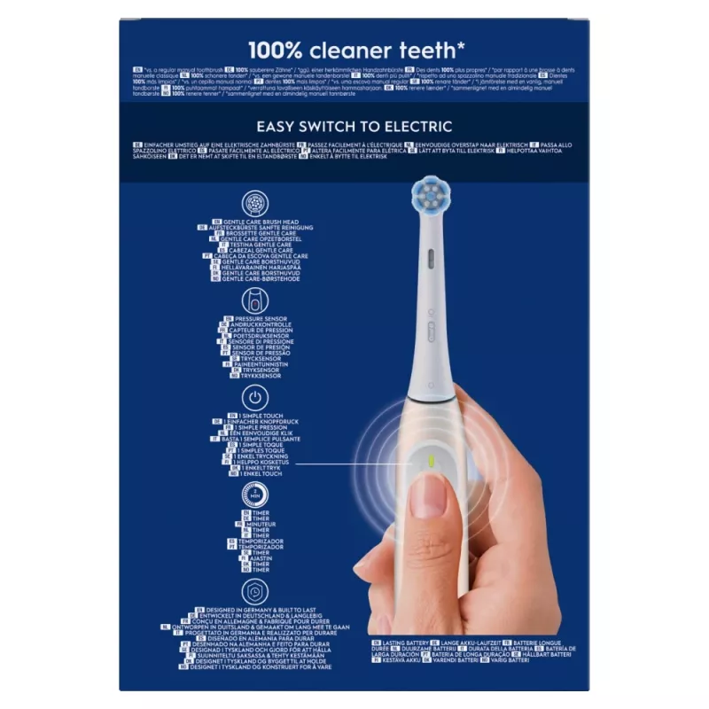 Electric Toothbrush Oral-B iO Series 2 Duo Black Pink Rechargeable with Smart Pressure Sensor