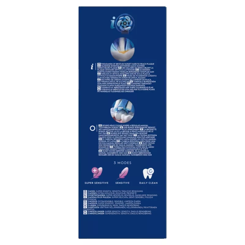 Electric Toothbrush Oral-B iO Series 2 Duo Black Pink Rechargeable with Smart Pressure Sensor