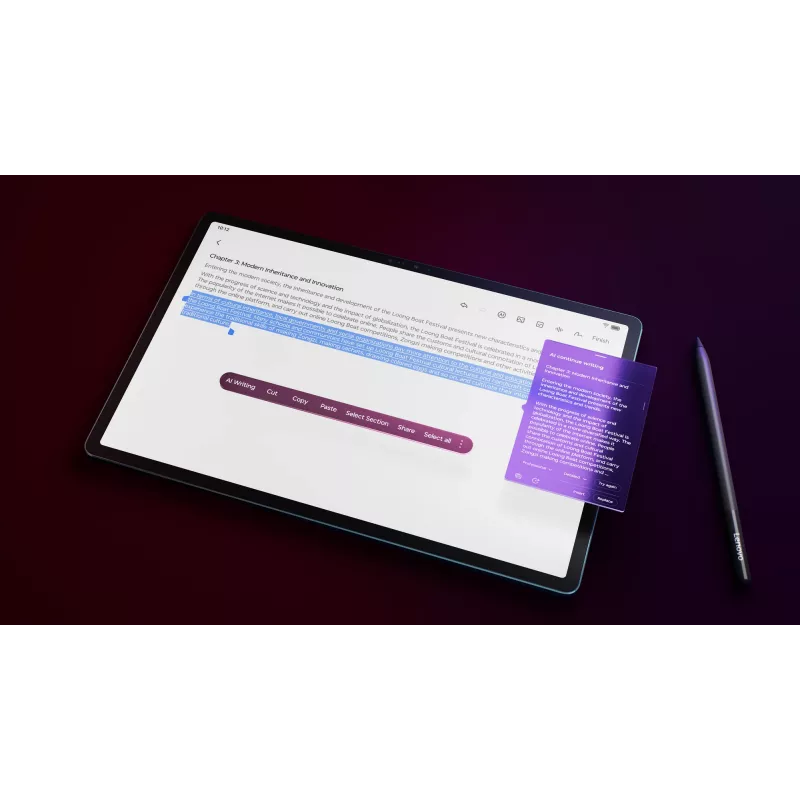 Lenovo Yoga Tab Plus Snapdragon 256 GB 32.3 cm (12.7 inch) 16 GB Wi-Fi 7 (802.11be) Android 14 Teal