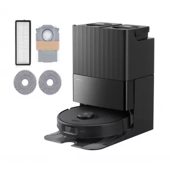 Robot vacuum cleaner Roborock Qrevo Edge 5V1 — bagless, 0.325 L dust bin, 2.7 L base, Li‑Ion 5200 mAh, 190 min runtime, 60.4 dB, black