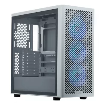 PC Case Cooler Master Elite 502 Midi Tower White — ATX, 3x 120mm front, 120mm rear, bottom PSU, supports 2.5 inch/3.5 inch drives