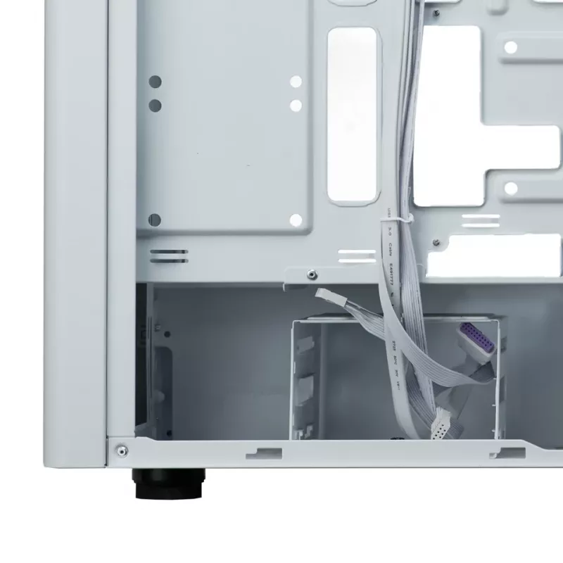 PC Case Cooler Master Elite 502 Midi Tower White — ATX, 3x 120mm front, 120mm rear, bottom PSU, supports 2.5 inch/3.5 inch drives