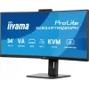 iiyama ProLite XCB3497WQSNPH-B1 computer monitor 86.4 cm (34 inch) 3440 x 1440 pixels UltraWide Quad HD LED Black