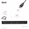 CLUB3D DisplayPort™ to Triple HDMI™ 8K60Hz Hub, DisplayPort, HDMI, 2.1b/1.4a, 13.5 Mbit/s, 120 Hz, 3840 x 2160, 7680 x 4320