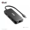 CLUB3D 8-1 Portable Dock USB Type-C® 10Gbps to HDMI™ and DisplayPort™ 8K30Hz PD Max.100Watt