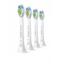 Toothbrush replacement heads Philips HX6064/87 Optimal White — 4 pcs, white, medium bristles
