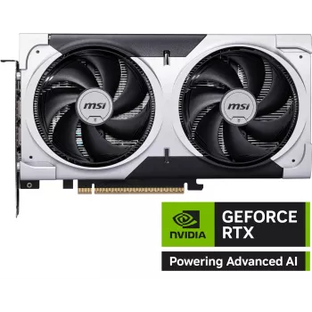 Graphics card MSI GeForce RTX 5060 Ti 8 GB GDDR7, PCIe 5.0, 4608 CUDA, 2602 MHz boost, 128-bit, 2 fans, 180W