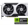 Graphics card MSI GeForce RTX 5060 Ti 8 GB GDDR7, PCIe 5.0, 4608 CUDA, 2602 MHz boost, 128-bit, 2 fans, 180W