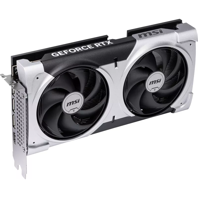 Graphics card MSI GeForce RTX 5060 Ti 8 GB GDDR7, PCIe 5.0, 4608 CUDA, 2602 MHz boost, 128-bit, 2 fans, 180W
