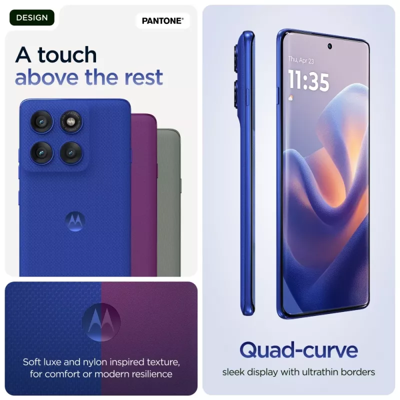 Motorola edge 60 pro 16.9 cm (6.67 inch) Dual SIM Android 15 5G USB Type-C 12 GB 512 GB 6000 mAh Blue