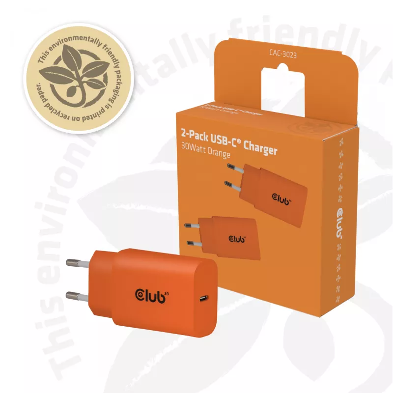 Power supply unit CLUB3D CAC-3023, 30 W, compact adapter for portable devices