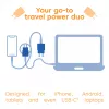 USB‑C Charger 2‑Pack CLUB3D CAC-3020, 30W total, White