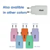 USB‑C Charger 2‑Pack CLUB3D CAC-3020, 30W total, White