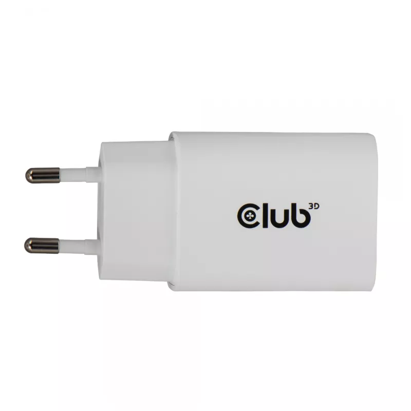 USB‑C Charger 2‑Pack CLUB3D CAC-3020, 30W total, White