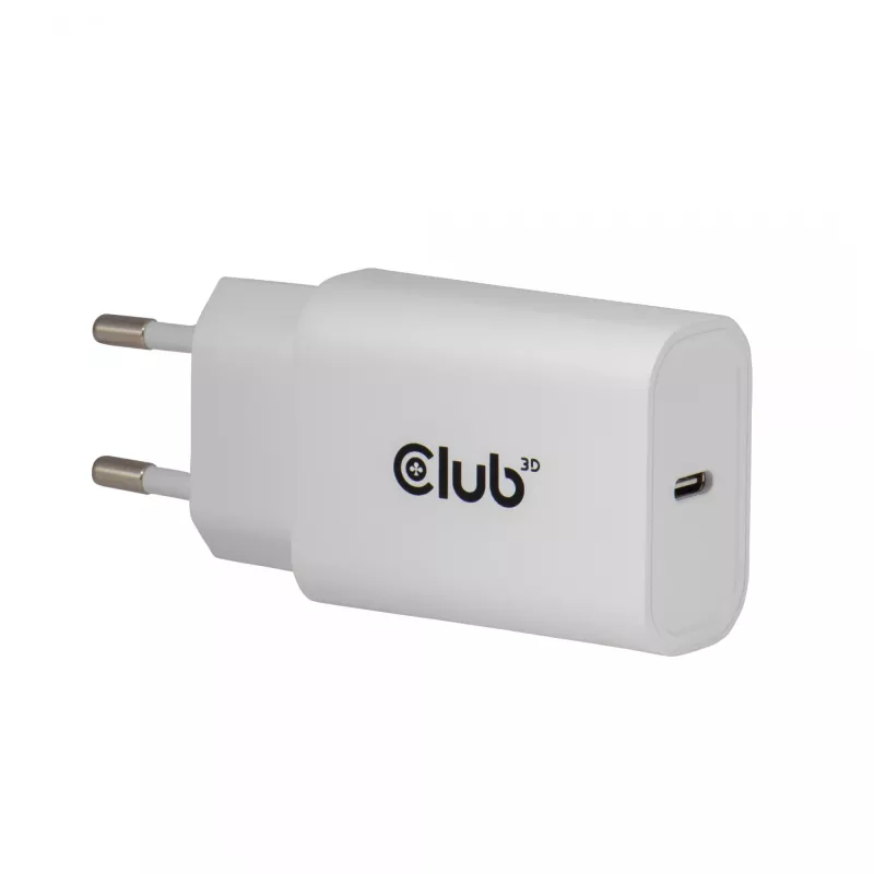 USB‑C Charger 2‑Pack CLUB3D CAC-3020, 30W total, White