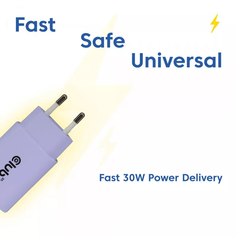 Power adapter club 3d USB-C charger 30W 2-pack compact for phones and tablets
