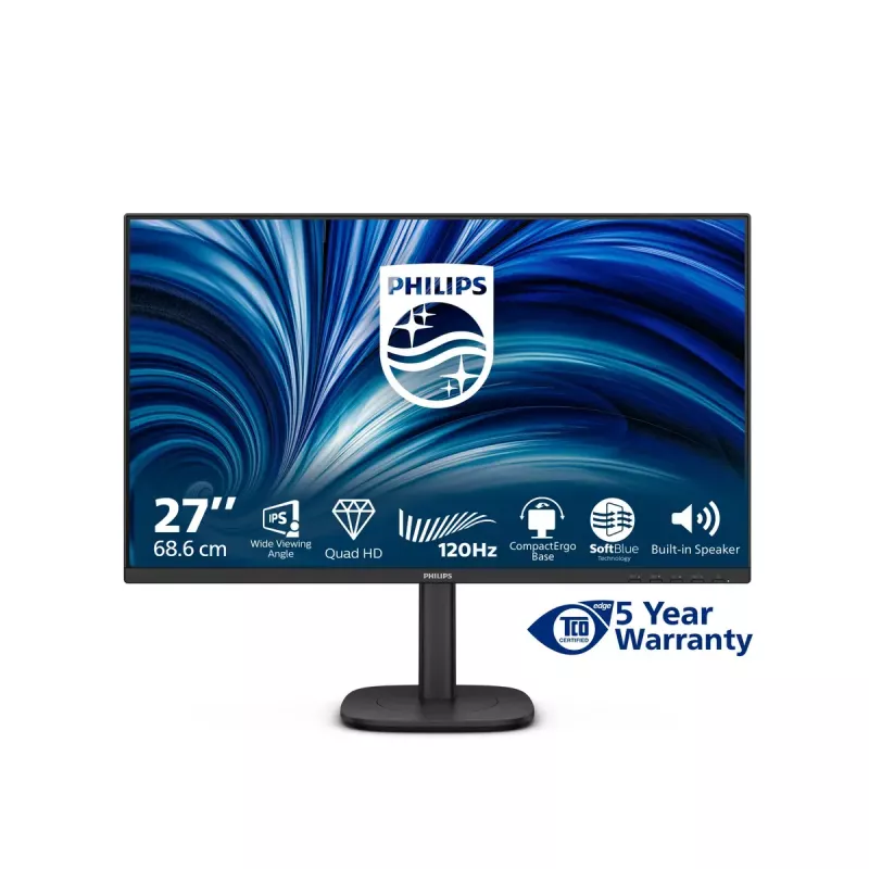 Philips 27B2N3500J/00 computer monitor 68.6 cm (27 inch) 2560 x 1440 pixels 2K LCD Black
