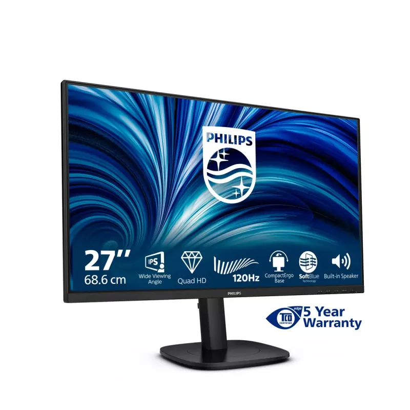 Philips 27B2N3500J/00 computer monitor 68.6 cm (27 inch) 2560 x 1440 pixels 2K LCD Black