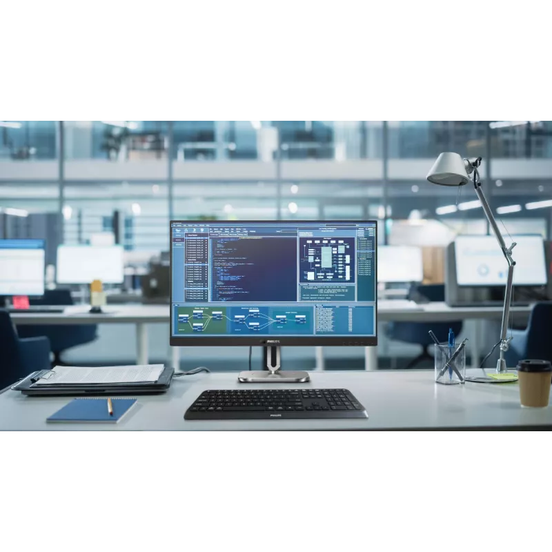 Philips 4000 series 27B2N4500/00 computer monitor 68.6 cm (27 inch) 2560 x 1440 pixels Quad HD LCD Grey