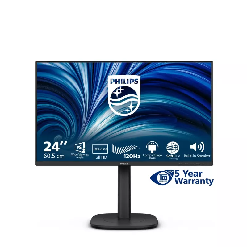 Philips 3000 series 24B2N3200J/00 computer monitor 60.5 cm (23.8 inch) 1920 x 1080 pixels Full HD LCD Black