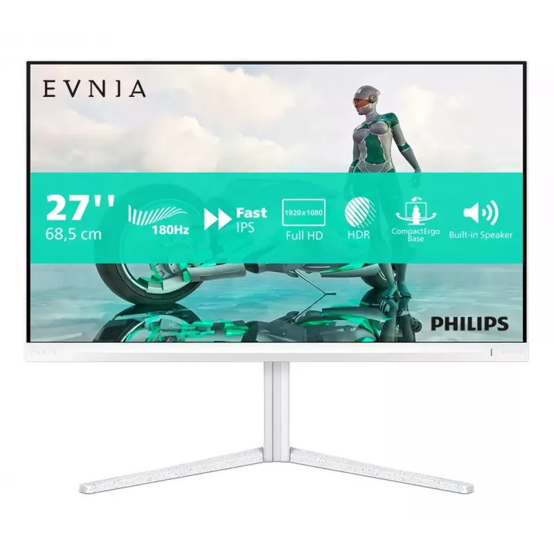 Philips Evnia 27M2N3201A/00 computer monitor 68.6 cm (27 inch) 1920 x 1080 pixels Full HD LCD White