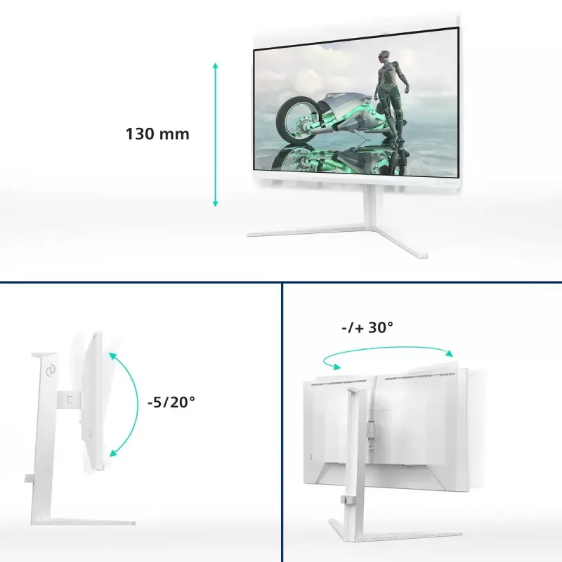 Philips Evnia 27M2N3201A/00 computer monitor 68.6 cm (27 inch) 1920 x 1080 pixels Full HD LCD White