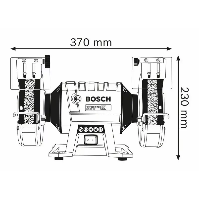 Bosch 0 601 27A 400 bench grinder 3600 RPM 600 W