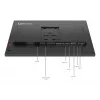 Lenovo ThinkVision P24Q-40 Monitor, 60.5 cm (23.8 inch), 2560 x 1440 pixels, Quad HD, LCD, 6 ms, Black