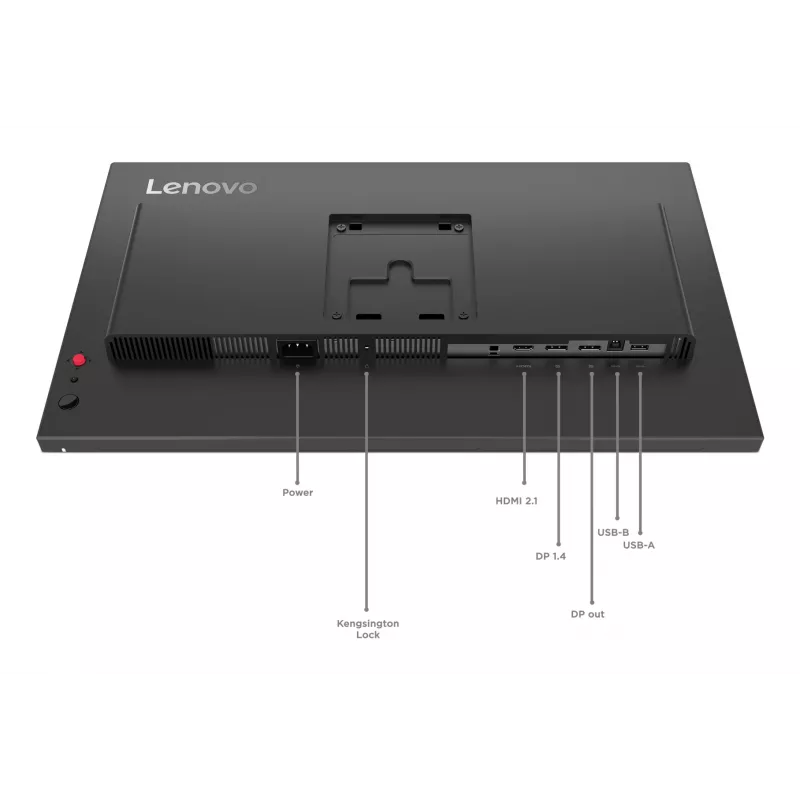 Lenovo ThinkVision P24Q-40 Monitor, 60.5 cm (23.8 inch), 2560 x 1440 pixels, Quad HD, LCD, 6 ms, Black